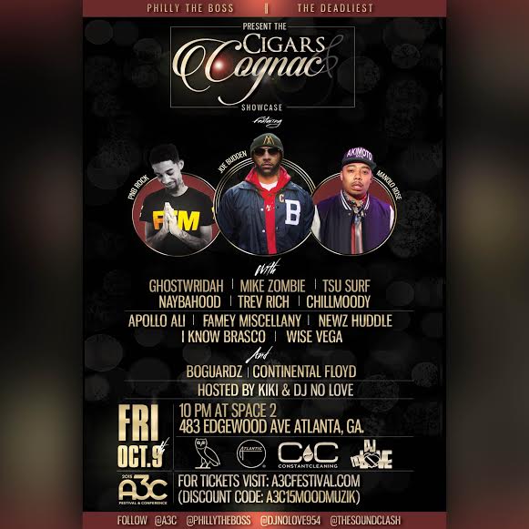 unnamed-42 Joe Budden, PNB Rock, Manolo Rose, Chill Moody & More Set To Perform During A3C's "Cigars & Cognac" Showcase  