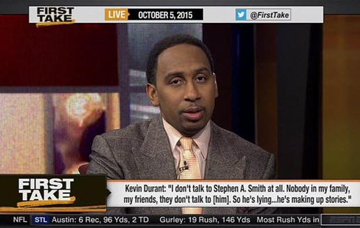 Stephen A. Smith Goes On A Rant On First Take & Has A Few Choice Words For Kevin Durant (Video)