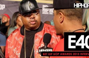 E40 Talks His Upcoming Project ‘Poverty and Prosperity’, Predicts a Golden State Warriors Repeat & More On The 2015 BET Hip-Hop Awards Green Carpet (Video)