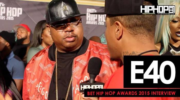 e40 E40 Talks His Upcoming Project 'Poverty and Prosperity', Predicts a Golden State Warriors Repeat & More On The 2015 BET Hip-Hop Awards Green Carpet (Video)  