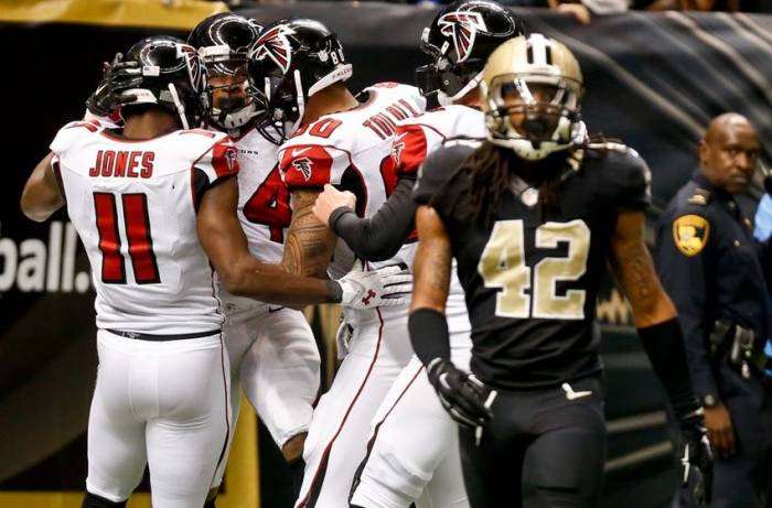 julio-jones-devonta-freeman-levine-toilolo-nfl-atlanta-falcons-new-orleans-saints-850x560 TNF: Atlanta Falcons vs. New Orleans Saints (Predictions)  