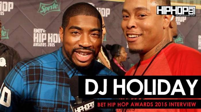 unnamed-43 DJ Holiday Talks Being The BET Awards Official DJ, The Million Man March, Streetz 94.5 & More On The 2015 BET Hip-Hop Awards Green Carpet (Video)  
