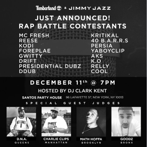 47ac7be6-fa5c-4689-8771-34ddc295668b-1-500x498 Timberland & Jimmy Jazz To Host Rap Battle In NYC!  