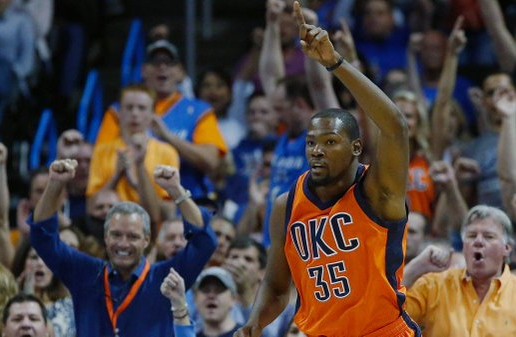 Flight School: OKC All-Star Kevin Durant Posterizes Kings Center Kosta Koufos (Video)