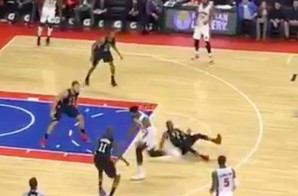 Down Goes Paul: Pistons Big Man Andre Drummond Breaks Chris Paul’s Ankles (Video)