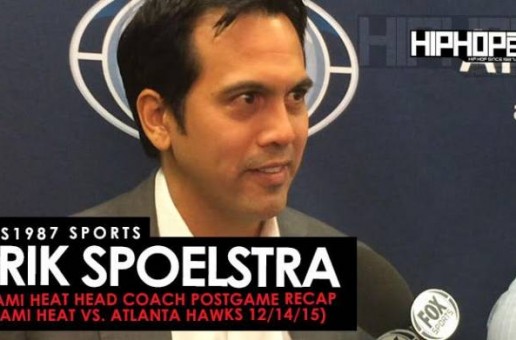 HHS1987 Sports: Miami Heat Head Coach Erik Spoelstra Postgame Recap (Miami Heat vs. Atlanta Hawks 12/14/15) (Video)