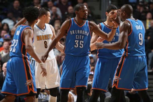 CZKCPrxWIAA92GB-500x333 Easy Money: Kevin Durant Drops 30 Points & Grabs 12 Rebounds Against The Denver Nuggets (Video)  