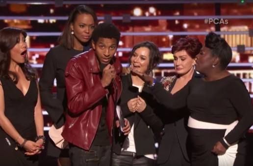 Fan Crashes Stage To Shoutout Kevin Gates & Kanye West At People’s Choice Awards! (Video)