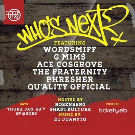unnamed-2-8 Hot 97 Presents Who's Next At SOB's Feat. Wordsmiff, Phresher, G Mim$ & More  