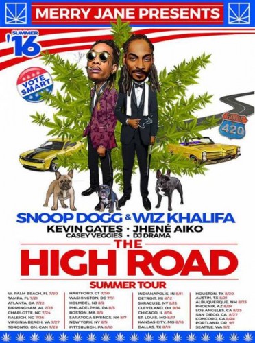 snoop-dogg-wiz-khalifa-high-road-tour-372x500 Wiz Khalifa & Snoop Dogg Hit "The High Road" This Summer On A New Tour!  