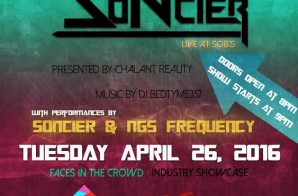 Soncier To Perform At SOB’s For “Faces In The Crowd”