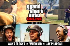 Waka Flocka x Jay Pharaoh x DJ Whoo Kid Play GTA V At Rockstar Games HQ On 420 (Video)