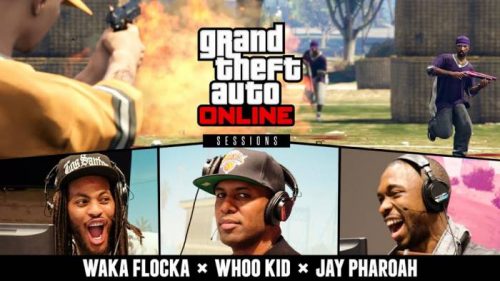 wk-500x281 Waka Flocka x Jay Pharaoh x DJ Whoo Kid Play GTA V At Rockstar Games HQ On 420 (Video)  