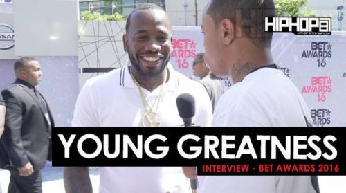 greatness-500x279 Young Greatness Talks 'I Tried To Tell Em 2', "Moolah", Working with Akon & More On The 2016 BET Awards Red Carpet (Video)  