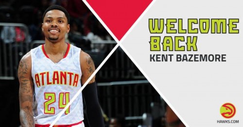 CmyHoQsWYAA8E83-500x261 Back To Business: The Atlanta Hawks Have Re-Signed Kent Bazemore  