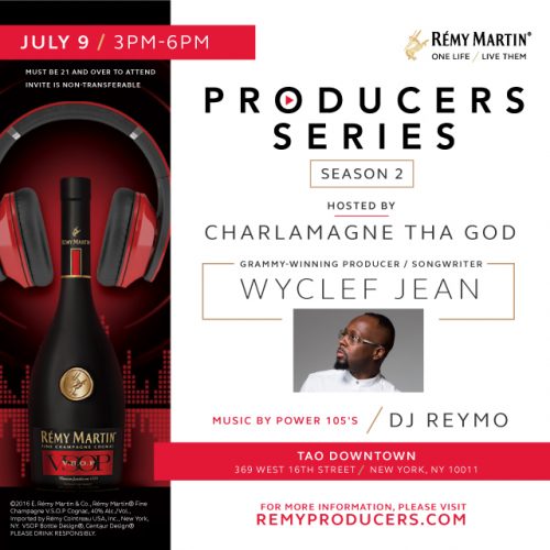 RemyProducers_S2R2_wyclef_2016-07-09-500x500 Wyclef Jean To Headline RÉMY MARTIN Producer Competition (NYC)  