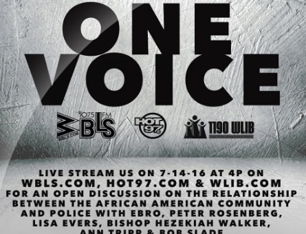 Hot 97 To Simulcast “One Voice: An Open Discussion On The Relationship Between The African American Community & Police”