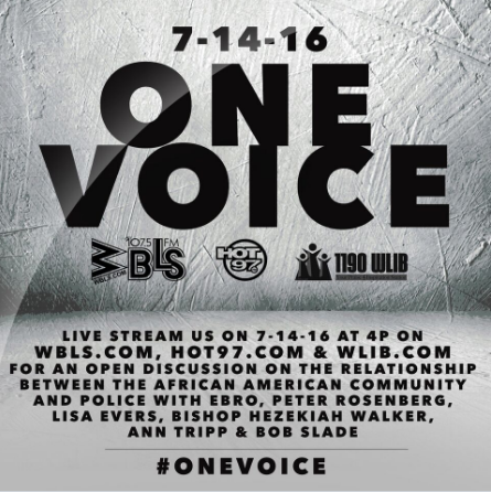 Screen-Shot-2016-07-12-at-1.16.54-AM Hot 97 To Simulcast “One Voice: An Open Discussion On The Relationship Between The African American Community & Police"  