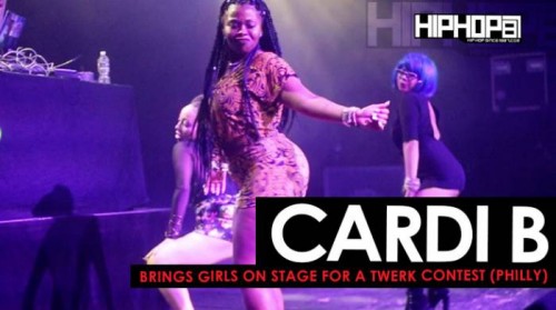 cardi-b-twerk-500x279 Cardi B Brings Girls On Stage for A Twerk Contest in Philly (HHS1987 Exclusive)  