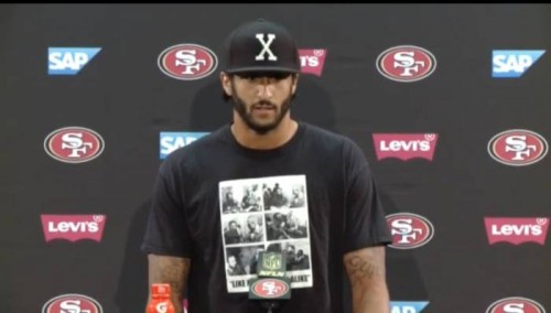 Cq3j2ZCWEAEGEvw-500x284 Stand Up Guy: San Francisco 49ers QB Colin Kaepernick Protested the National Anthem Due to America's View on Minorities  