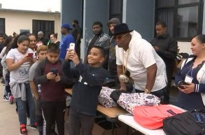 E-40 Donated $25,000 Worth of Backpacks & School Supplies to Vallejo School in California