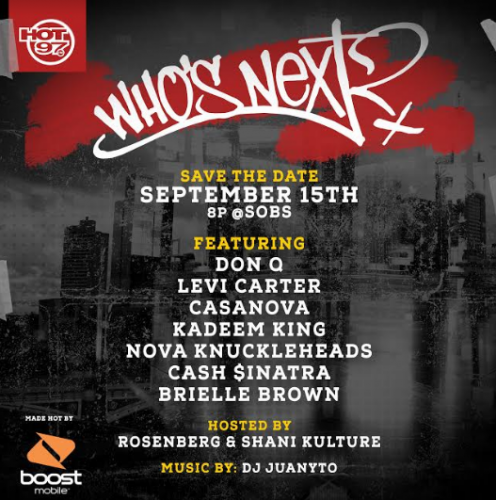 Screen-Shot-2016-09-14-at-5.57.54-PM-496x500 Hot 97 Delivers Another “Who’s Next” Live Show At SOB's Thurs. 9/15  