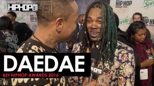 dae-dae-500x279 Dae Dae Talks "What U Mean", "Spend It", His Upcoming 'The Definition' Project with London On Da Track & More on the 2016 BET Hip Hop Awards Green Carpet with HHS1987 (Video)  