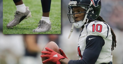 proxy.jpg-500x261 Starting Off On The Wrong Foot: Texans WR DeAndre Hopkins Gets Fined for Wearing Adidas Yeezy Cleats  