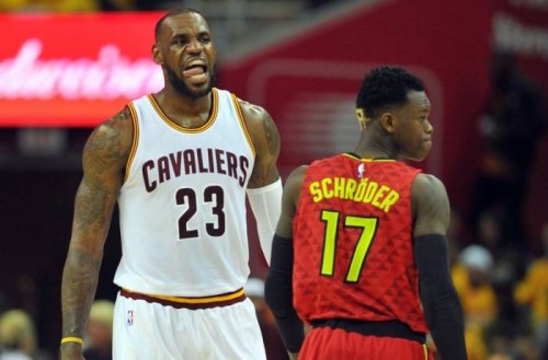 lebron-james-dennis-schroder-nba-playoffs-atlanta-hawks-cleveland-cavaliers-850x560-500x329 True To Atlanta: The Atlanta Hawks Will Host the First-Ever Unity Game On Monday (Oct.10th) Against the Cavaliers  