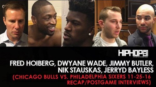 combo-500x279 Fred Hoiberg, Dwyane Wade, Jimmy Butler, Nik Stauskas, Jerryd Bayless (Chicago Bulls vs. Philadelphia Sixers 11-25-16 Recap/Postgame Interviews)  