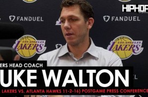 Lakers Head Coach Luke Walton Postgame Press Conference (L.A. Lakers vs. Atlanta Hawks 11-2-16) (Video)