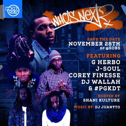 unnamed-22 Hot 97 Presents Who’s Next Live w/ DJ Wallah, G Herbo, J-Soul, Corey Finesse and #PGKDT at SOB’s  