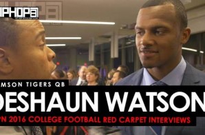 Clemson Tigers QB Deshaun Watson the 2016 Heisman, the 2016 College Football Playoffs & More on the ESPN 2016 College Football Awards Red Carpet (Video)