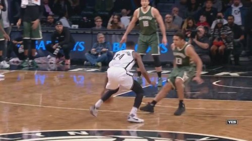 Hollis-Jefferson-500x281 When It All Falls Downs: Brooklyn Nets Star Rondae Hollis-Jefferson Drops Bucks Guard Malcolm Brogdon With a Nasty Crossover (Video)  