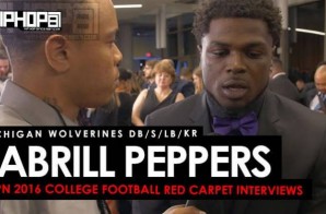 Michigan Wolverines DB/S/LB/KR Jabrill Peppers Talks The Heisman, Jim Harburgh, The Orange Bowl & More on the ESPN 2016 College Football Awards Red Carpet (Video)