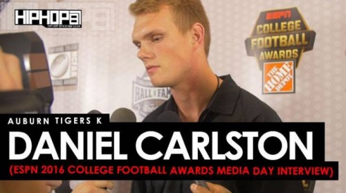 carlston-500x279 Auburn Tigers K Daniel Carlston Talks Playing at Auburn, Possibly Winning The Lou Groza Collegiate Place-Kicker Award & More at the ESPN 2016 College Football Awards Media Day (Video)  