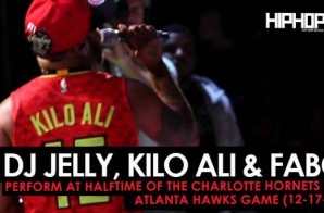 DJ Jelly, Kilo Ali & Fabo Perform at Halftime of the Charlotte Hornets vs. Atlanta Hawks Game (12-17-16)