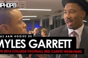 Texas A&M Aggies DE Myles Garrett Talks the Chuck Bednarik Award, Playing In The SEC & More at the ESPN 2016 College Football Awards Red Carpet (Video)
