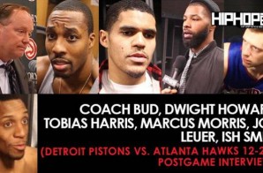 Coach Bud, Dwight Howard, Tobias Harris, Marcus Morris, Jon Leuer, Ish Smith (Detroit Pistons vs. Atlanta Hawks 12-2-16 Postgame Interviews)