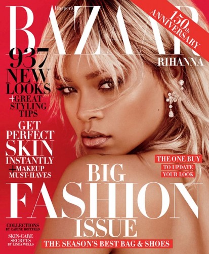 rih-413x500 Rihanna Graces The Cover Of HARPER’S BAZAAR  