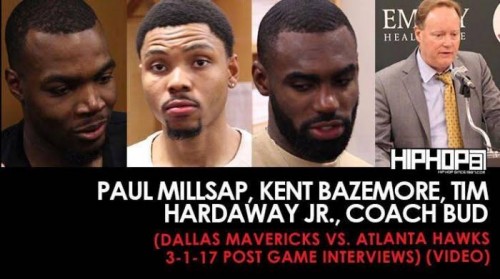 dallas-recap-500x279 Paul Millsap, Kent Bazemore, Tim Hardaway Jr., Coach Bud (Dallas Mavericks vs. Atlanta Hawks 3-1-17 Post Game Interviews) (Video)  