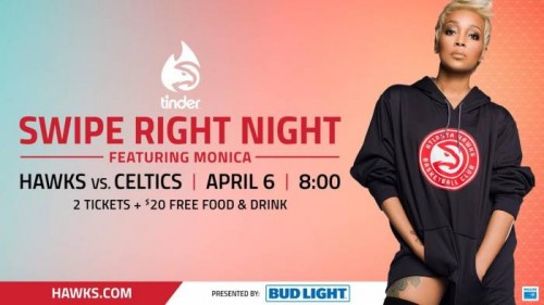 unnamed-1-8-500x281 The Atlanta Hawks & Bud Light Are Set to Sing a New Tune for Swipe Right on April 6 with a Performance by GRAMMY-Winning Artist Monica  