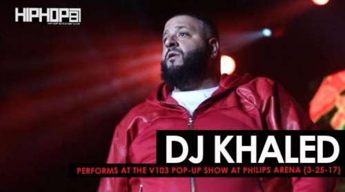 khaled-500x279 DJ Khaled Performs "Shining", "For Free" & More at the V103 Pop-Up Show at Philips Arena (3-25-17) (Video)  