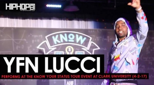 lucci-performs-500x279 YFN Lucci Performs "Everyday We Lit", "Heartless" & More at the Know Your Status Tour Event at Clark University (4-20-17) (Video)  
