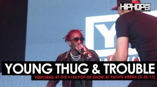 young-thug-500x279 Young Thug & Trouble Perform at the V103 Pop-Up Show at Philips Arena (3-25-17) (Video)  