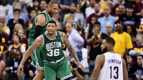 DAZwtLFXkAIwHT3-500x279 Down But Not Out: The Boston Celtics Take Game 3 (111-108); Cavs Lead The Series (2-1) (Video)  
