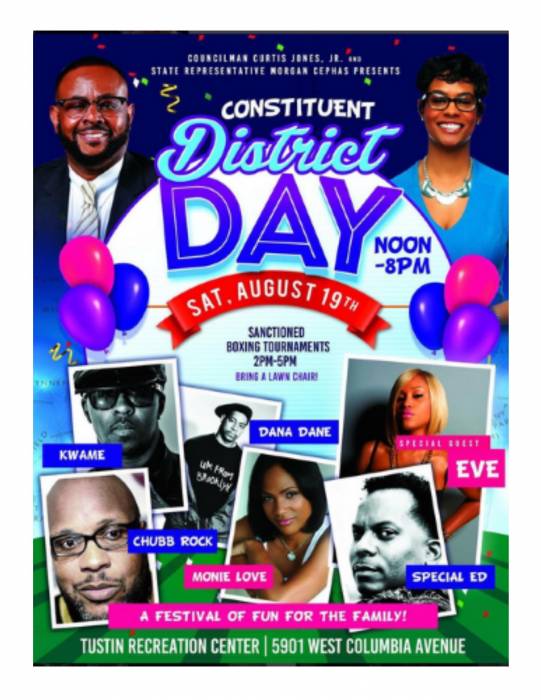 8-19-17-councilman-jones-constituent-day Eve, Special Ed, Chubb Rock, & more to guest appear at Constituent District Day  