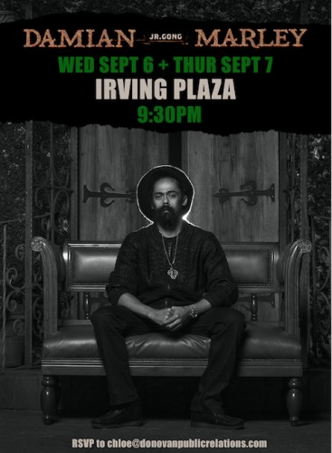 DM-367x500 Damian Marley At Irving Plaza (NYC) On Sept. 6th & 7th!  