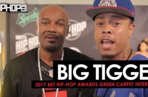 Big Tigger Talks His New Vodka “Danii”, The 2017-18 Atlanta Hawks & His Song of the Summer on the 2017 BET Hip-Hop Awards Green Carpet (Video)