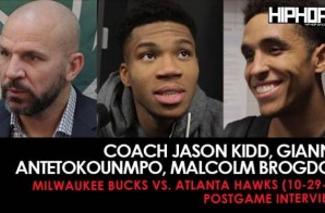 Coach Jason Kidd Talks Team Improvement, Giannis Antetokounmpo Talks MVP Chances, Malcolm Brogdon Talks Playing in Atlanta (Milwaukee Bucks vs. Atlanta Hawks) (10-29-17) (Postgame Interviews)